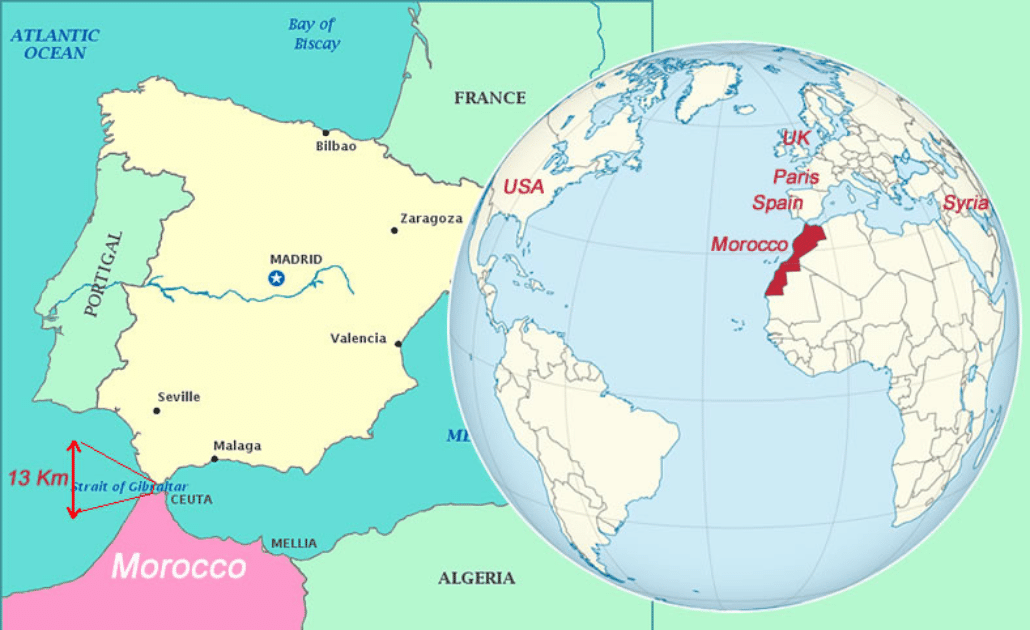 where is morocco located in the world