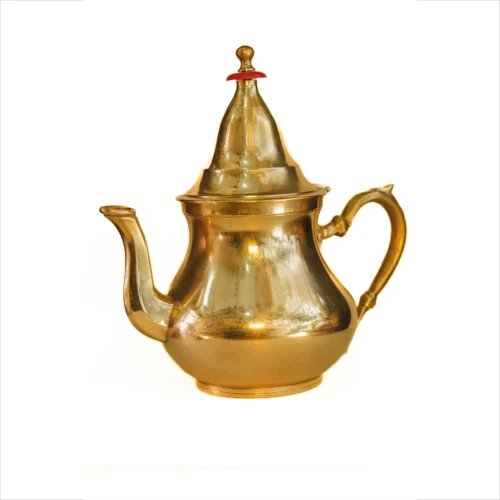 Handmade Moroccan Brass Teapot – Elegant Traditional Design