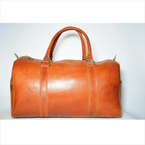 Classic Handmade Leather Duffel Bag
