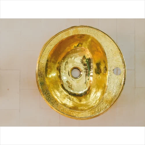 Handcrafted Moroccan Brass Sink – Unique Hammered Design
