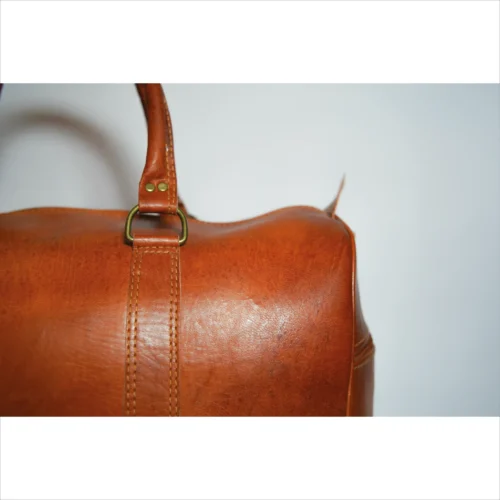 Classic Handmade Leather Duffel Bag
