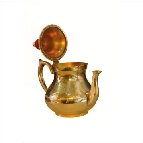 Handmade Moroccan Brass Teapot – Elegant Traditional Design