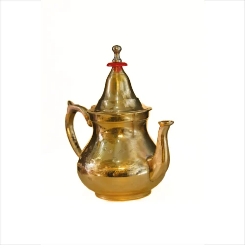 Handmade Moroccan Brass Teapot – Elegant Traditional Design