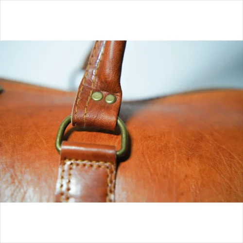 Classic Handmade Leather Duffel Bag
