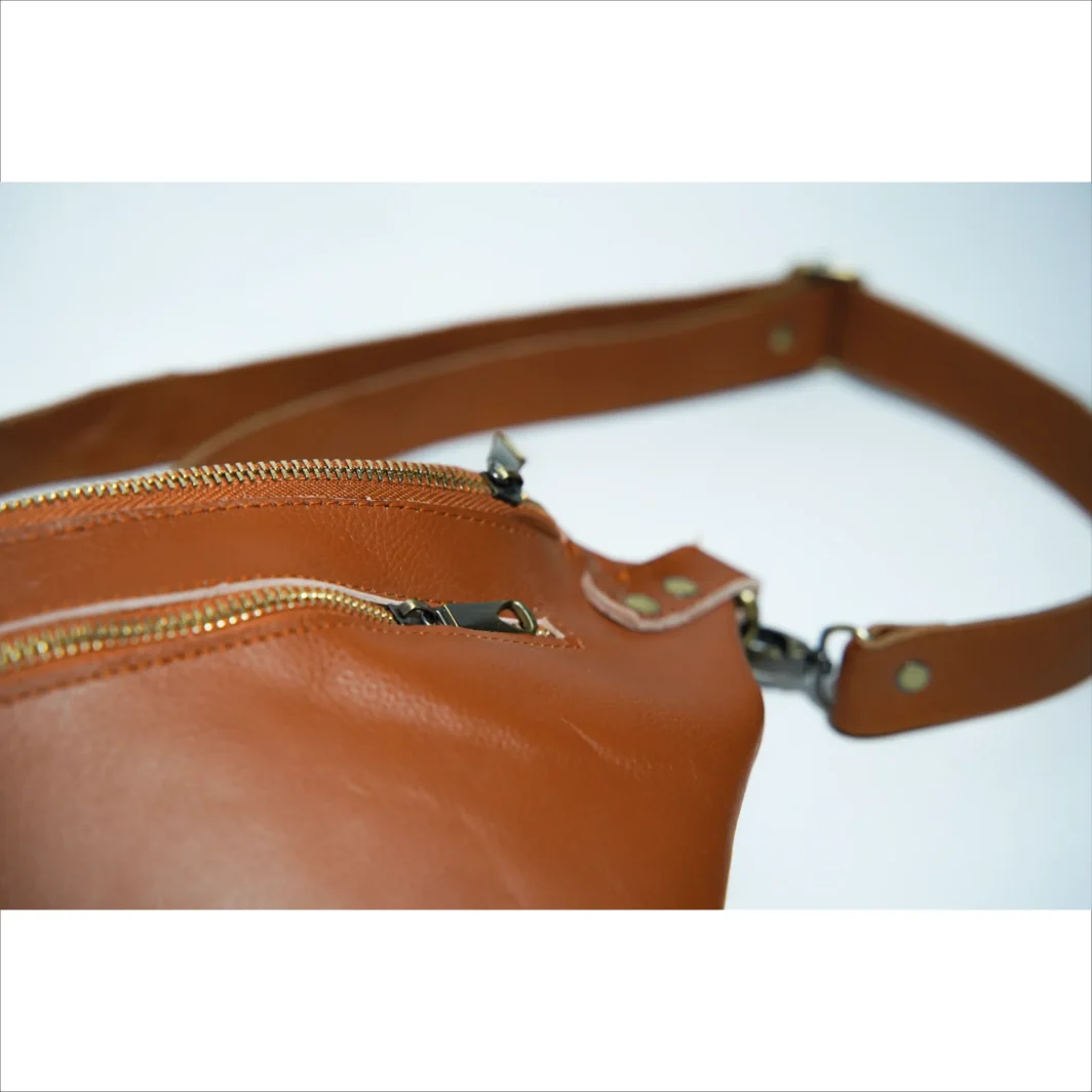 Bolso cruzado de piel auténtica - Elegante y duradero