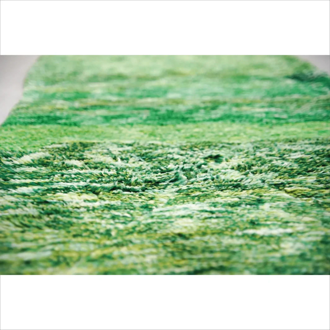 Tapis de course marocain vert vibrant