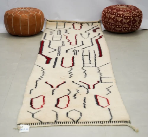 Traditional Moroccan Wool Rug – Unique Berber Artwork